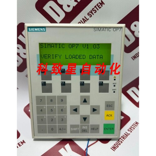 工业配件6AV3607-1JC20-0AX1操作面板OP7/DP液晶显示器#AD1612#
