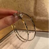 耳环方圆脸耳饰 大圆脸适合 时髦利器_夸张圆圈耳钉新款 2026爆款