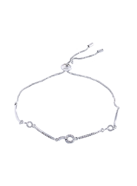 微镶锆石圆环手链女ins小众设计