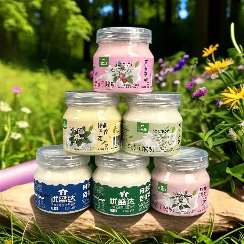 内蒙特产优盛达花香奶皮子酸奶