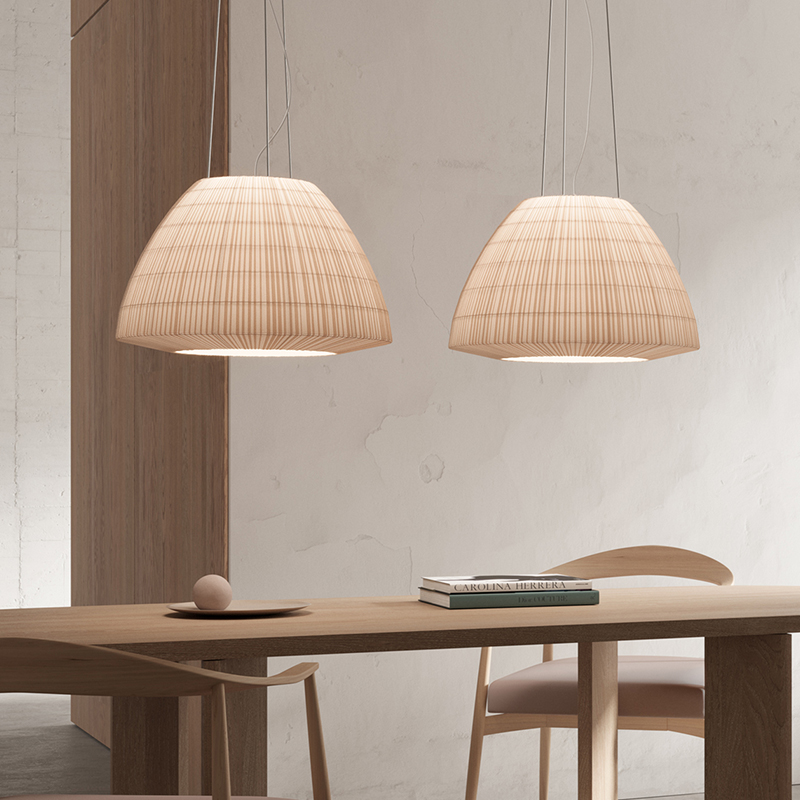 日式后现代艺术创意个性布艺吊灯