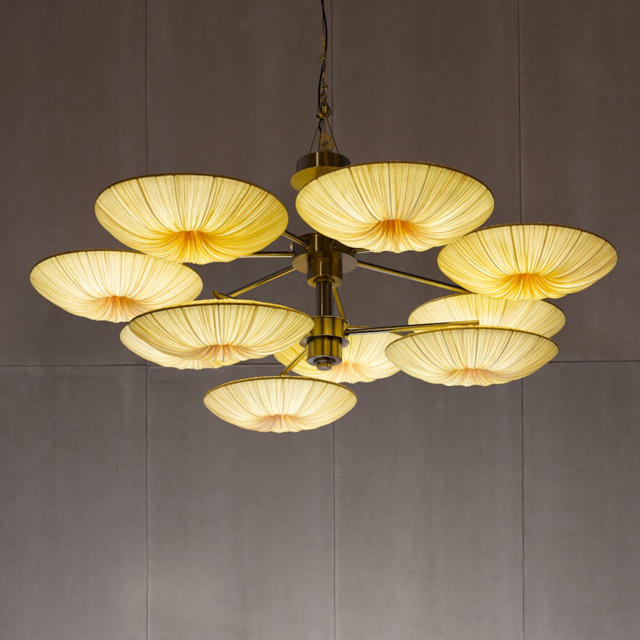 海洋布艺客厅别墅大吊灯