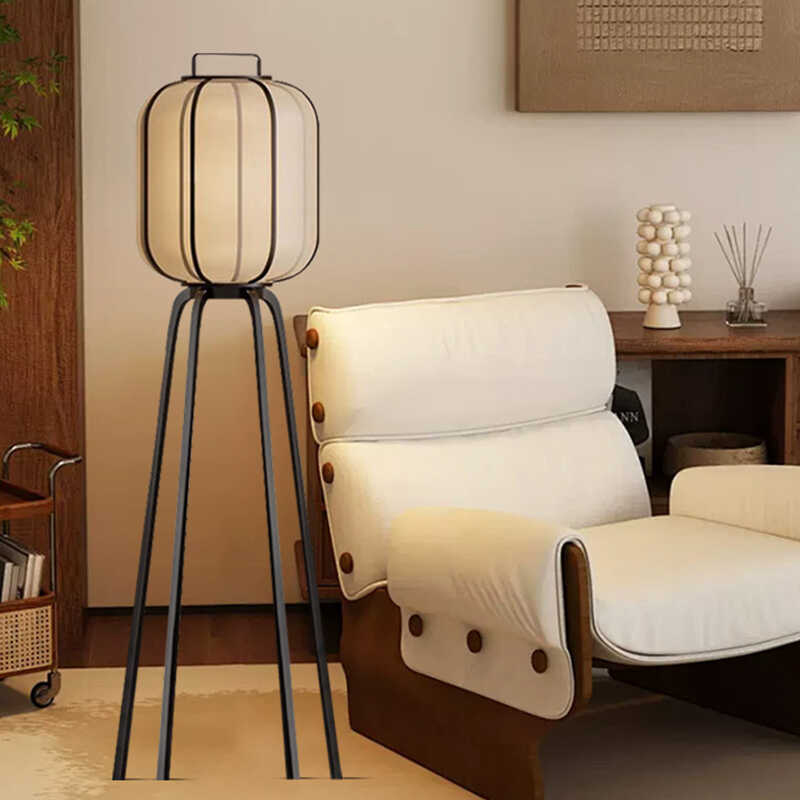 日式古典创意设计师装饰客厅餐厅落地灯新中式酒店卧室书房灯具