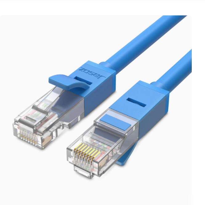 捷森非屏CAT6六类成品网线8芯对绞网络跳线千兆机制双绞跳线10米