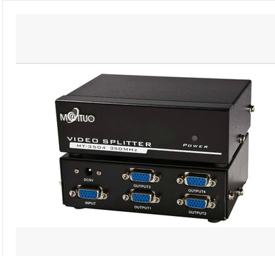 原装迈拓MT-3504 VGA分屏器/VGA高清分频器/VGA分配器 4口