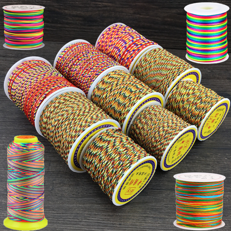 手工编织绳子项链端午节五彩绳