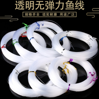 無彈力魚線水晶抽紙盒串珠線纏繞戒指編織線透明魚絲線編發(fā)財樹線