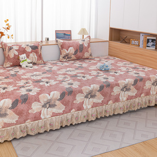 轻奢风榻榻米床单冬季牛奶绒炕盖大尺寸炕席家用农村床盖防滑定制