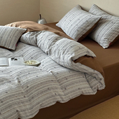 2026新款 60s双层纱水洗提花四件套床单被套单人宿舍三件套