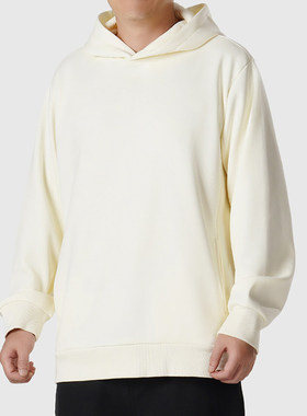 鹿岛什物纪 ABQ10229 男士加绒卫衣保暖透气微弹宽松百搭连帽卫衣