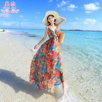 泰國(guó)三亞海邊度假長(zhǎng)裙女波西米亞