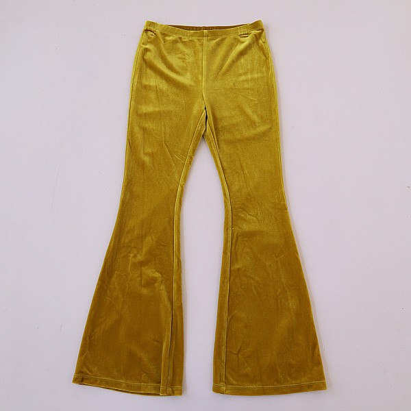 7/8岁女童松紧腰金丝绒喇叭裤