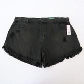 短裤 夏季 A11 女士水洗做旧磨破牛仔裤 高腰潮款 新款 欧美大码