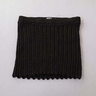 松紧腰弹力针织半身裙  欧美女士大码 高腰纯色短裙A11 新款 春季