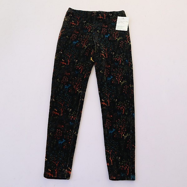 7/8岁女童松紧腰灯芯绒直筒裤 