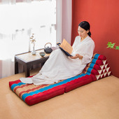 三角靠垫坐垫飘窗台久坐不塌加厚地上看书懒人坐垫榻榻米靠背一体