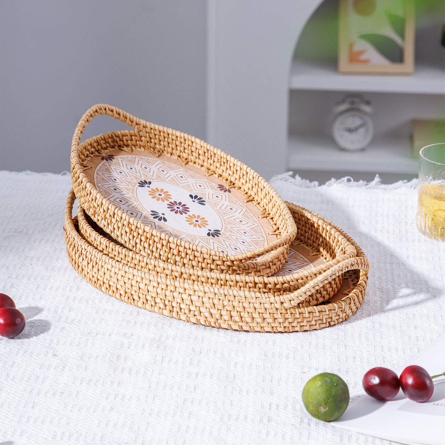 越南藤编日式小吃篮果篮水果盘