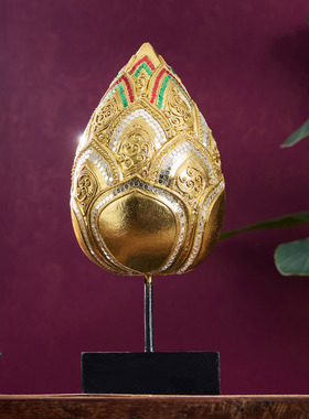 会所酒店入户玄关莲荷花苞摆件