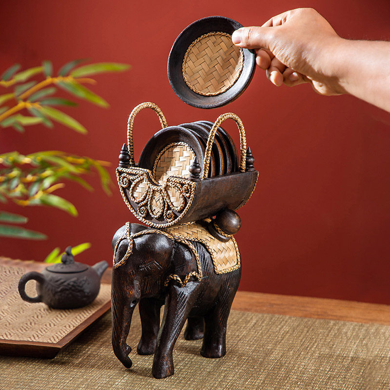 东南亚风实木雕刻大象隔热垫家用餐垫盘碗垫茶杯垫壶垫防烫餐桌垫,餐饮具,茶道/零配,淘宝优惠券,粉丝福利购,淘宝优惠卷