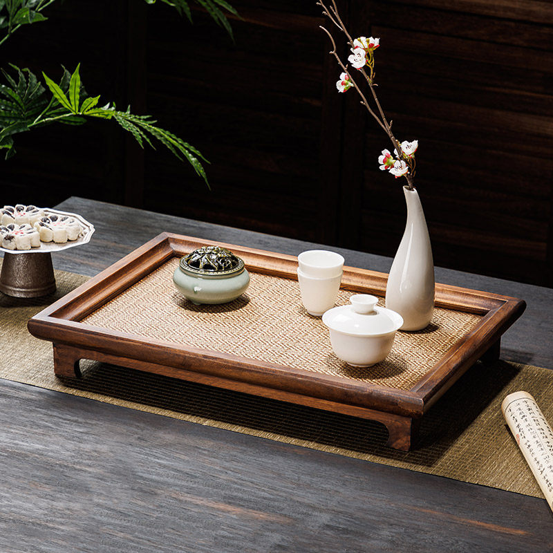 东南亚木质托盘点心茶盘精致下午茶餐具水果零食小吃糖干果糕点碟