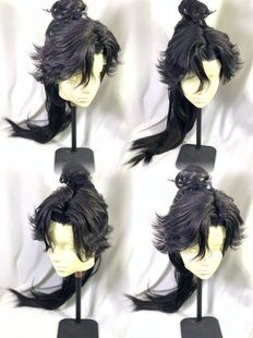 孙权马尾假发全包假发一条龙细节弹窗