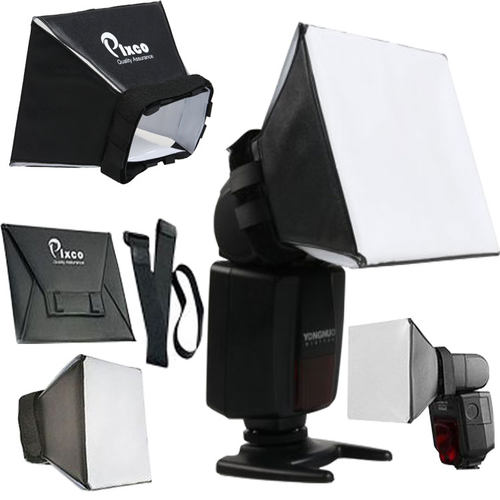 Pixco闪光灯柔光罩 580EXII 永诺YN568EX 万用柔光罩 外闪柔光罩