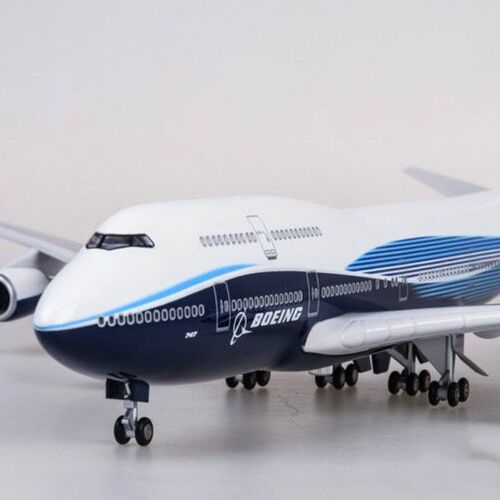 仿真飞机模型玩具带起落架民航客机摆件波音747原型机合金航模
