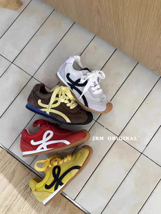 JBM儿童网鞋真皮透气夏季新款女童德训鞋子男童韩版百搭运动凉鞋