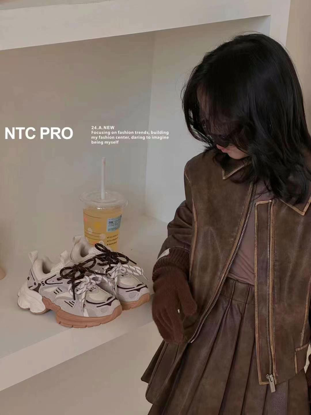 复古儿童运动鞋NTC轻便保暖韩版