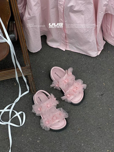 花朵UUS轻便凉鞋韩版女童夏季