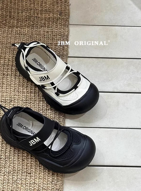 2025夏新款韩版童鞋潮牌JBM中大男女童镂空包头防滑溯溪运动凉鞋