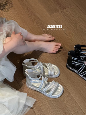 高帮凉鞋SIZE罗马鞋韩版女童夏季