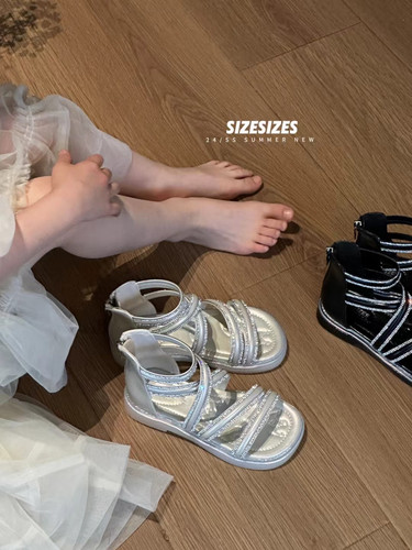 高帮凉鞋SIZE罗马鞋韩版女童夏季