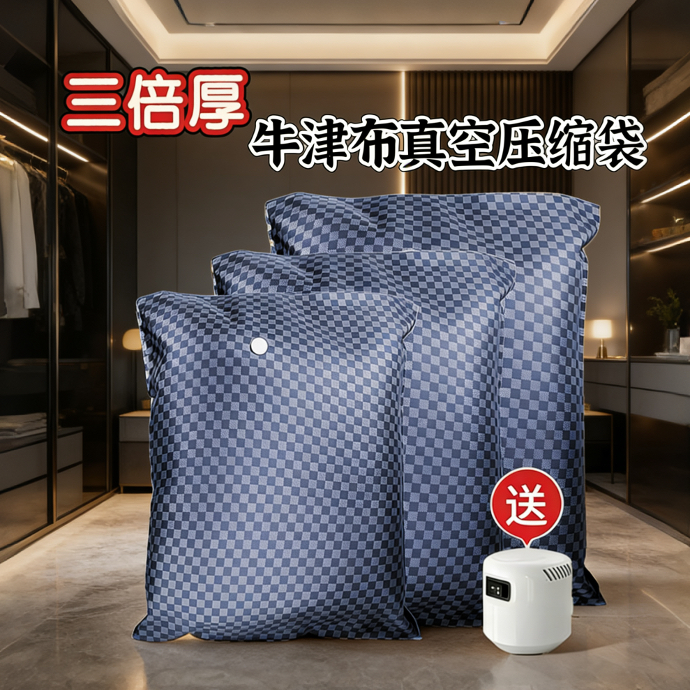 母婴 0异味真空压缩袋收纳袋衣服棉被子装衣物专用牛津布特厚防漏