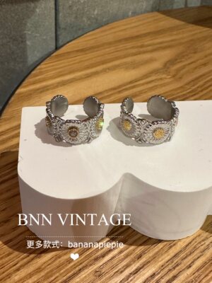 BNNVintage复古中古银戒指指环