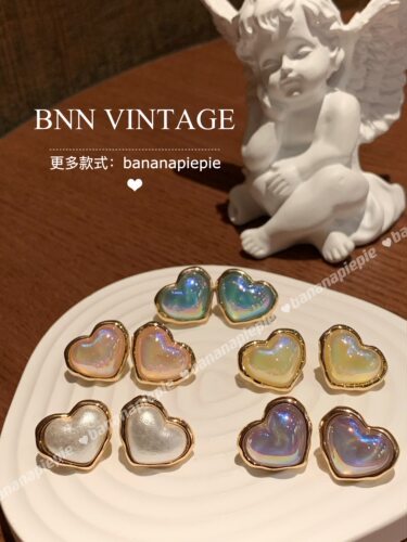 BNNVintage复古中古女耳钉耳夹