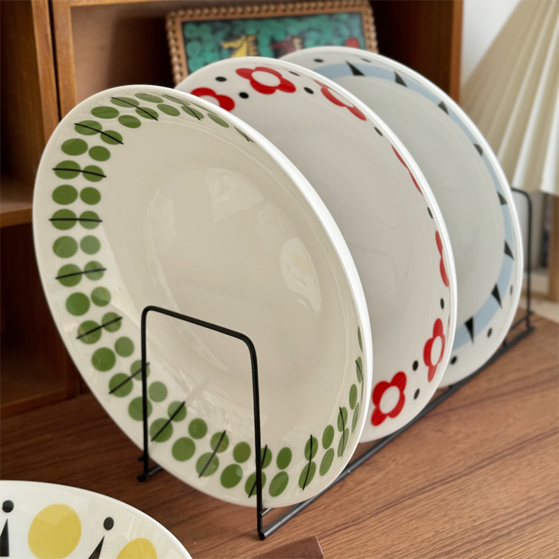 骨瓷饭盘斗笠盘可微波陶瓷盘