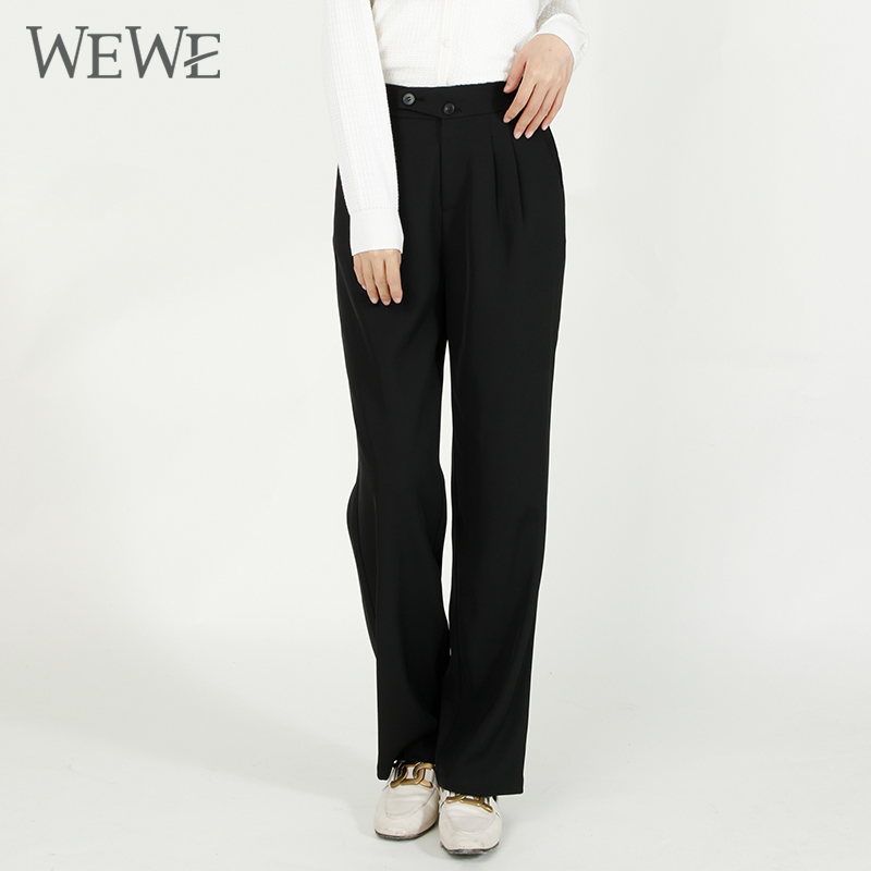高腰通勤WEWE唯唯长裤新品