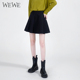 新品 女装 商场同款 WEWE唯唯冬季 高腰减龄时尚 百褶半身裙青春学院