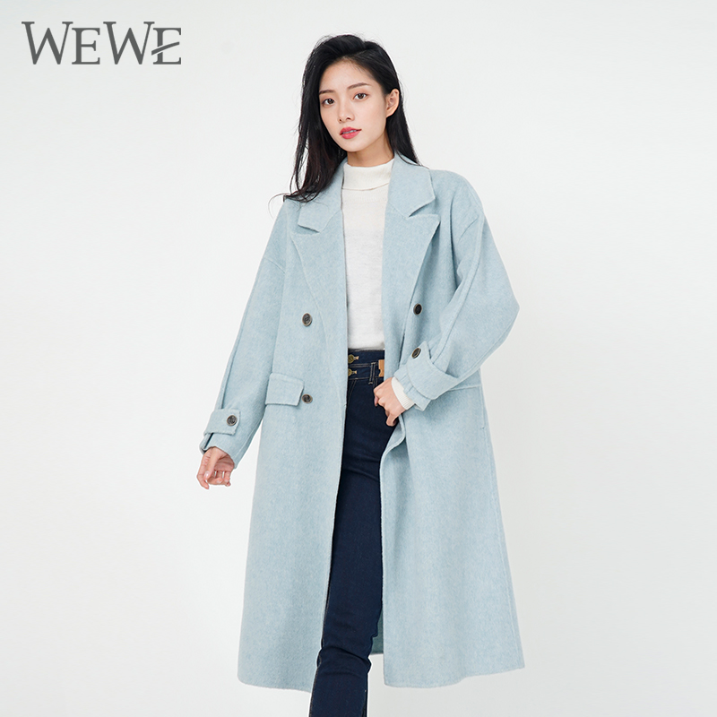 WEWE唯唯长款休闲通勤收腰