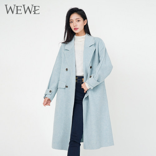 WEWE唯唯长款休闲通勤收腰