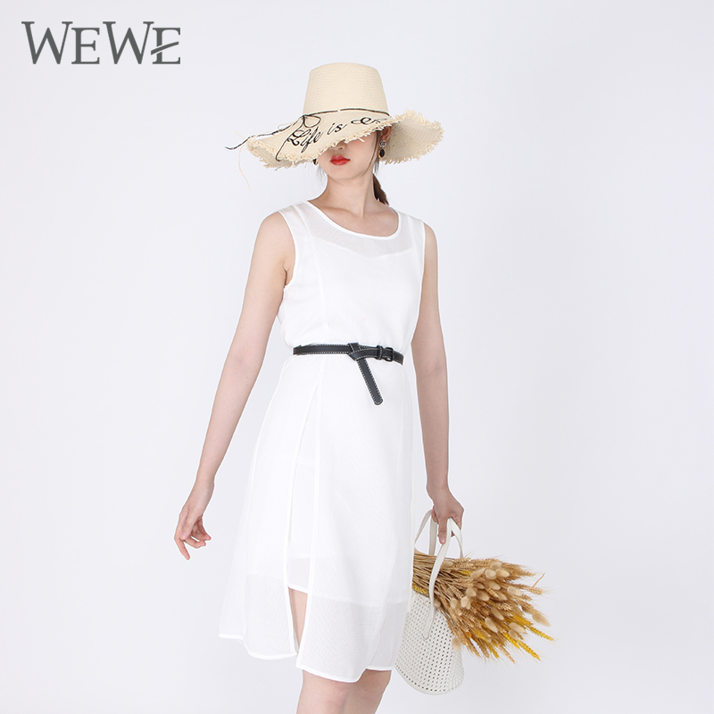 wewe唯唯夏季女装显瘦气质连衣裙