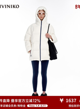 IIIVIVINIKO“无缝一体工艺”大方格直充绒羽绒服女M349106126D