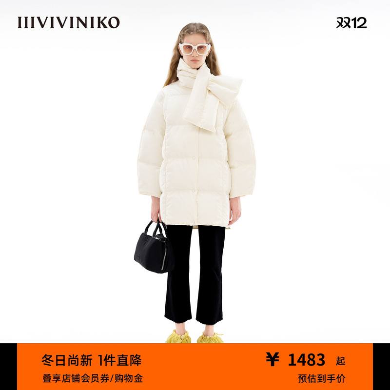 羽绒服中长款IIIVIVINIKO设计师