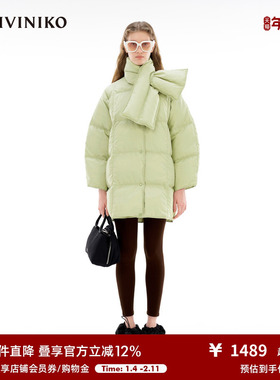 IIIVIVINIKO设计师品牌冬季新品中长款茧形羽绒服女R349137075D