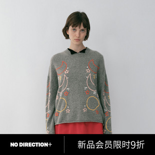 N610125608A 星月系列刺绣针织衫 DIRECTION