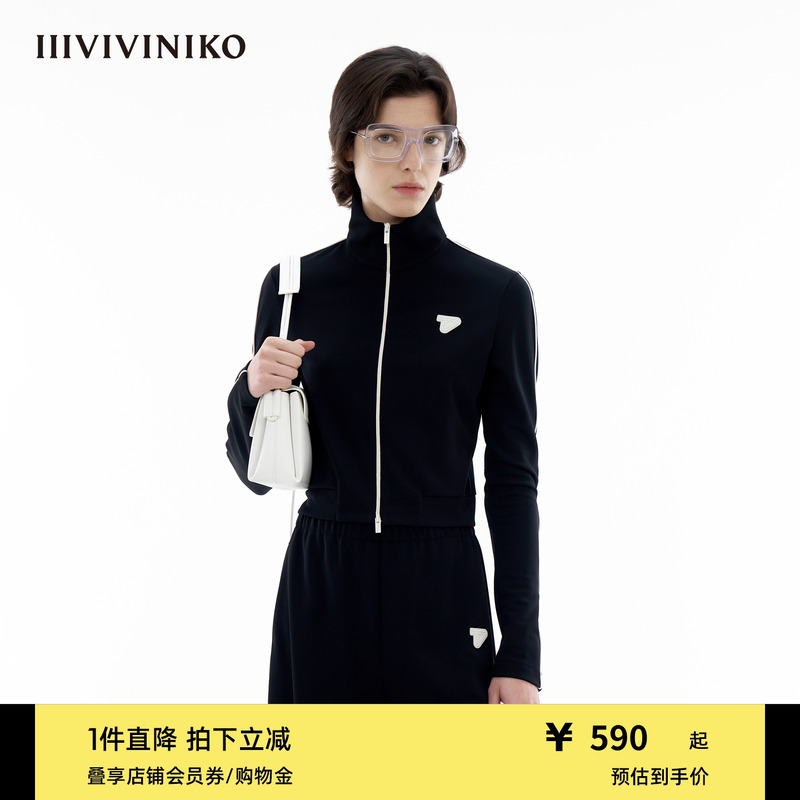 截短运动拉锁杉IIIVIVINIKO