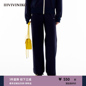 子女C414812339A 简约宽松收脚口直筒休闲长裤 IIIVIVINIKO春季 新款