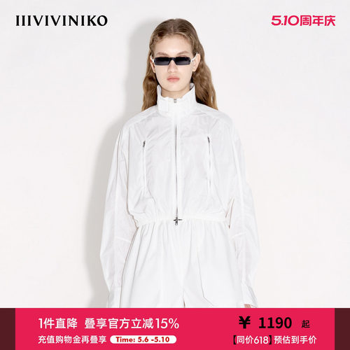 【设计师款 SOLOTEX塔夫绸】春季新款简约机能风夹克外套女