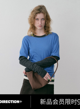 NO DIRECTION+ 混纺慵懒时髦假两件针织打底衫N534012321B